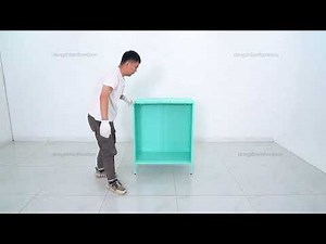 Two door metal locker installation video