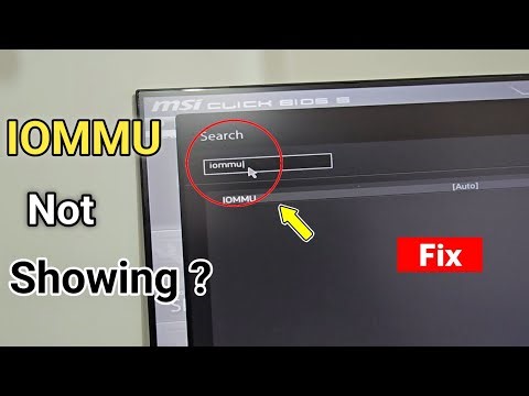 Fix IOMMU Not Showing In Laptop & Computer Bios
