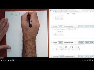 3.2 Matrix Algebra (Part 1) (WebAssign)-Linear Algebra