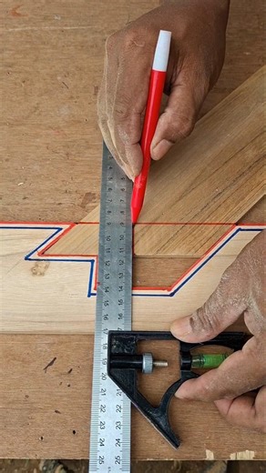 technique for making angled corner joints #woodworking