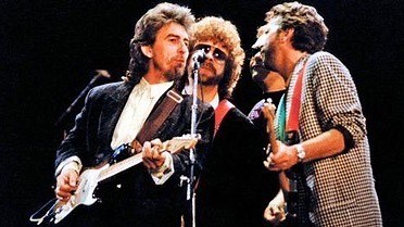 623K views · 10K reactions | George Harrison and Eric Clapton - While my Guitar Gently Weeps - Live 1987 | Classic Rock | Facebook
