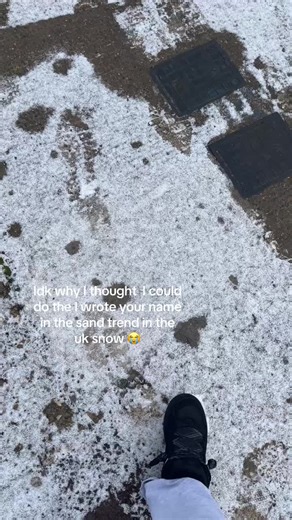 Writing Names in The Snow: A UK Winter Trend