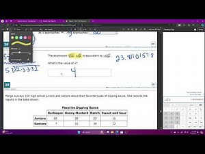 Algebra 1BEST EOC 2024 Released Test Practice Part 11 - Questions 37 to 45
