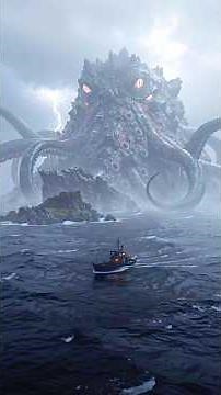 The 🦑 Sea Monster That Destroys Ships: Kraken #mythology #shorts