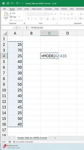 Master the MODE Formula Tutorial! find the most frequently occurring value in your dataset in excel!