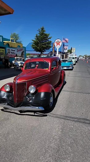 The Take off for the Route 66 Fun Run 2023. Check out all of these cool Classic Cars and Trucks. #classiccars #classic Trucks #ford # chevy #route66funrun #route66 #discoverarizona #arizonaliving | Route 66 Road Relics