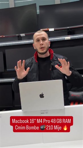 NËSE PO KËRKON SUPER MACBOOK ME ÇMIM TË ÇMENDUR – NDALE SCROLL-IN. Ky është momenti. MacBook Pro 2024 me M4 Pro Chip, konfigurime serioze (24GB / 48GB RAM), performancë brutale. AS IS | New Open Box . ⚡ 16” Liquid Retina ⚡ Apple M4 Pro ⚡ 24GB / 48GB RAM ⚡ SSD 512GB ⚡ Performancë që nuk diskuton me askënd Dhe tani pjesa që cmënd konkurrencën: 🔥 199,900L 🔥 209,900L Po, e lexove saktë. Çmim agresiv. Real. I pakrahasueshëm. Nëse po kërkon Apple MacBook Pro 2024 në Shqipëri, me performancë workstat