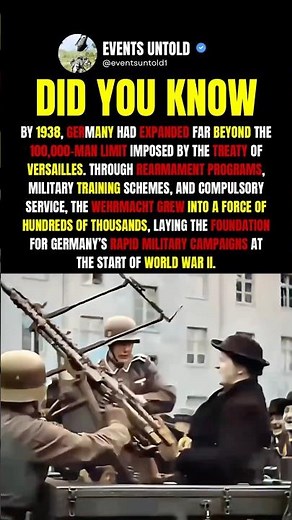 How Germany Secretly Rebuilt Its Army Before WWII #shorts