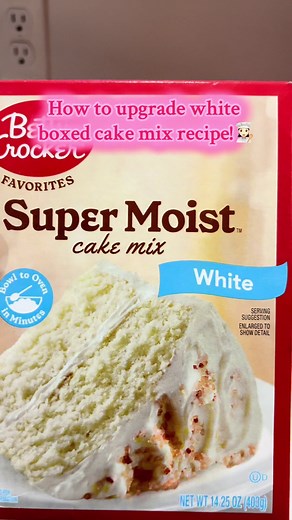 How to Upgrade a White Cake Mix Recipe