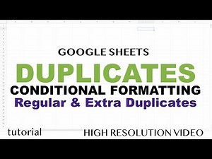 Google Sheets - Conditional Formatting Duplicates & Extra Duplicates