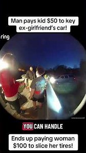 Man pays kid to key scratch ex girlfriend’s car!