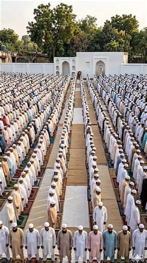 AI Eid Video | Peaceful Eid Prayer + Eid Mubarak Music 🎶#shorts #eid