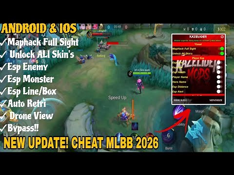 LATEST ML CHEAT 2026 ANTI BANNED - MOD MENU MAP HACK MOBILE LEGENDS UNLOCK ALL LATEST SKINS