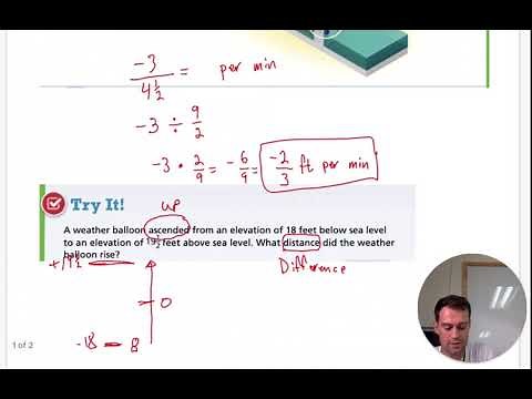 Lesson 1-10: Solve Problems with Rational Numbers