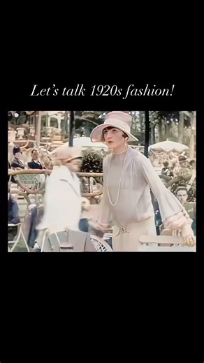 Love the 1920s fashions on view in this colorized clip from the period! The colorization unfortunately doesn’t capture the range of colors that would have been on view but it does give us an idea of the range of fashions and hairstyles! #fashionhistory | Art of Dress