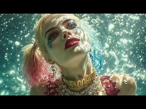 Harley Quinn swimming Underwater Blowing Bubbles | Aqua Girls