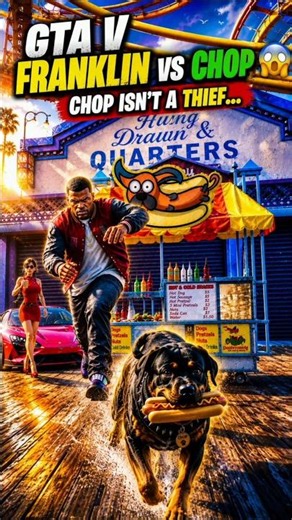 GTA V Franklin vs Chop😱 | Chop isn't a Thief... The Hotdogs Truth will Shock You 🐶🌭 #shorts #gta5
