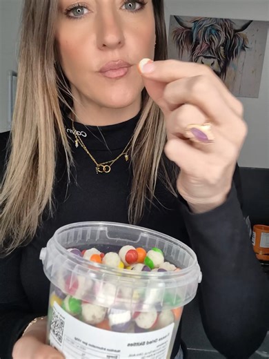 Freeze dried skittles are the one 🤤🤤🤤 #freezedried #freezedriedskittles #sweets #asmr #foodasmr