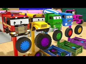 Sing! Dance! Collection of children's songs - matching wheels to color - Baby Nursery Rhymes