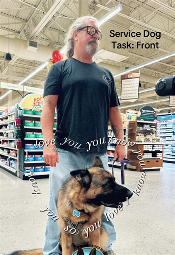 Service Dog Task: Front for Anxiety Relief