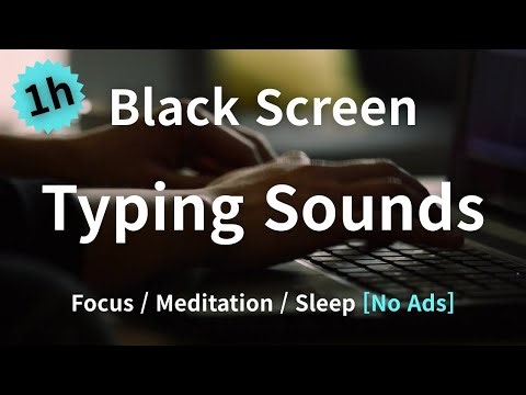Relaxing Keyboard Typing ASMR 🎧 | 1 Hour | Black Screen | Perfect for Sleeping & Studying