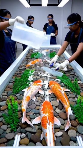 Indoor Koi Pond Setup & Maintenance by Expert Team #shortvideo