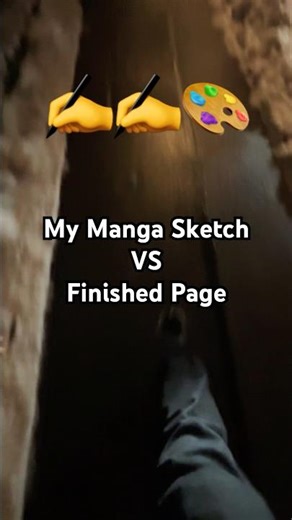My Manga Sketch to Finished Page #anime #mangaart #art #howtodraw #manga