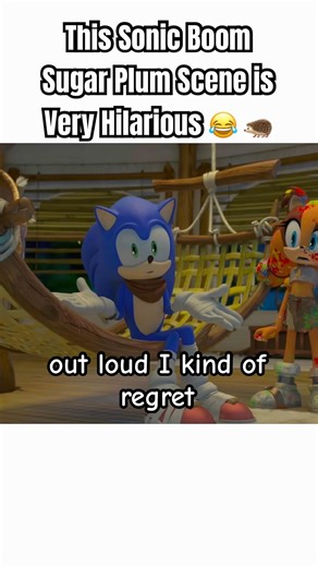 This Sonic Boom Sugar Plum Scene is Very Hilarious 😂 🦔 #sonic #memes #shorts
