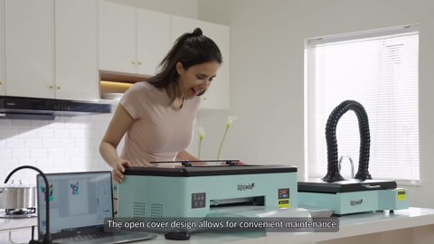 EnjoyColor Upgrade DTF Curing Oven and DTF Powder Shaker for A3+ A3 A4 DTF Transfer Film Roll, Auto DTF Shaker and Dryer Machine