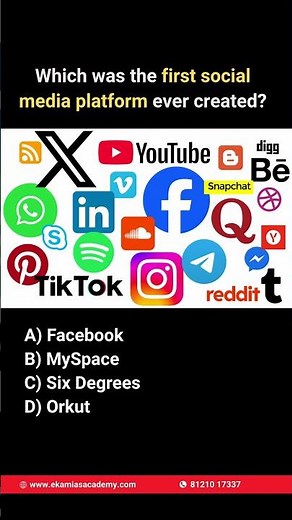 💻🌐 Do you know which was the first social media platform ever created? 🤔