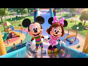 Mickey & Minnie Park Enjoy Day 🌳 | Full 3D Cartoon Adventure for Kids 🎶🐭