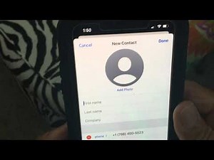 How to create a new contact in messenger on your iPhone