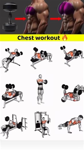 chestworkout-onlydumbbell #motivation #gymworkout #chest