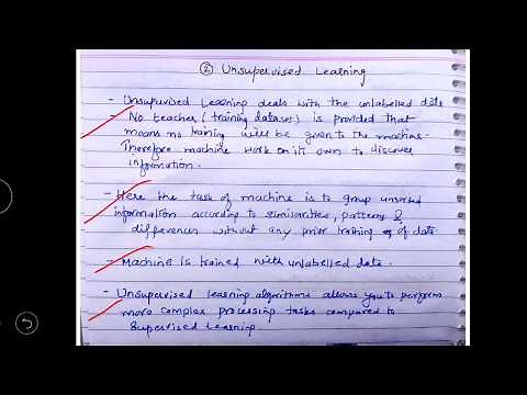 Types of Machine Learning - Unsupervised Learning - lecture 5/machine learning