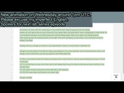 Writing a script for next animation