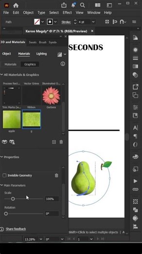 Adobe Illustrator 2026 | How to create this 3D effect design 📌3d tutorial 2d to 3d #illustrator #3d