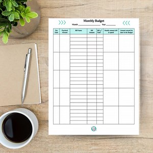 Monthly Budget Planner With Example, Personal Finance, Financial Planner, Budget Tool, Budget Planner, Monthly Planner, Money Planner - Etsy Australia