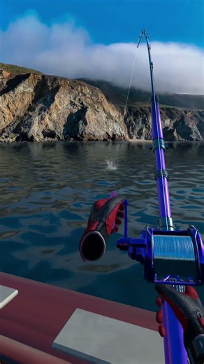 Catching An Olive Panther Shark In REAL VR FISHING!! #vr #fishing #shorts