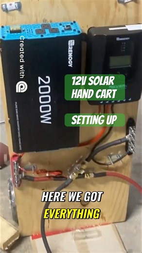 Solar Power Hand Cart Setup - Mounting, Wiring & System Overview!