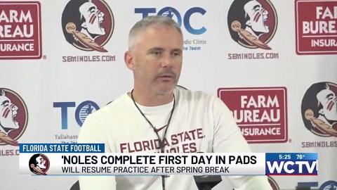 Florida State wraps up week one of spring practice with first padded practice