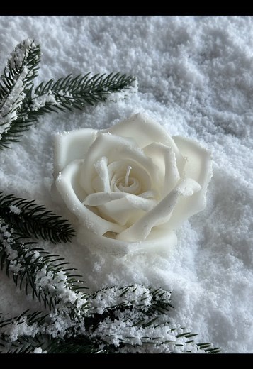 Create Beautiful Snow Rose Candles for Your Home
