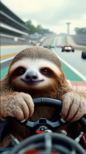 Sloth's Need for Speed Adventure! 🦥🏎️ | Slow Motion Racing!