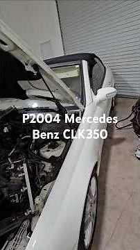 Mercedes Benz CLK350 intake manifold flap P2004