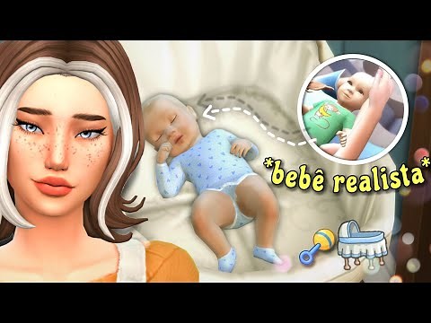 COMO DEIXAR os BEBÊS REALISTA com apenas SKINS E ROUPA NOVA!! 👶🏽😱 // The Sims 4 - Mods