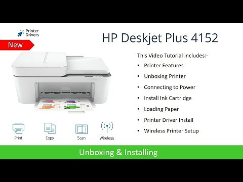 HP Deskjet Plus 4152 Printer Setup | Printer Drivers | Wi-Fi setup | Unboxing | HP Smart App Install