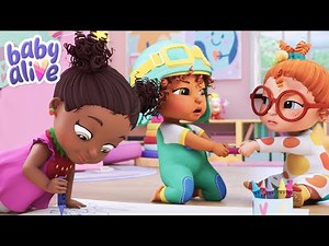 The Babies Get Creative! 🛝 Baby Alive Official Full Episode 🌈 Family Kids Cartoons