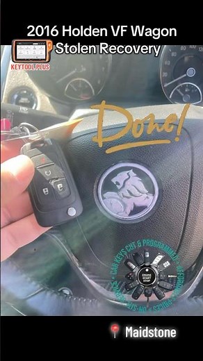 Reprogramming an original Holden VF Commodore key after a theft, in Maidstone by Extra Car Keys