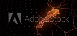 3D Map Of Morocco With Information.mov