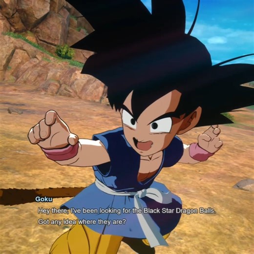 Goku GT kid Meets Shy Shenron