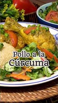 Pollo a la Cúrcuma 🍗 Delicioso, saludable y super nutritivo 💛 Sazón y Corazón #Curcuma #Receta